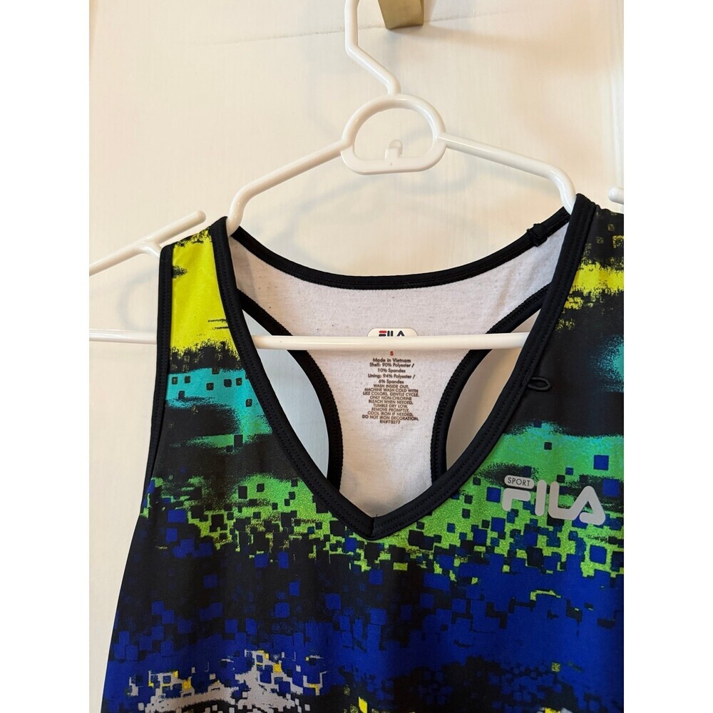 FILA women’s size small abstract multicolor tank top - Picture 5 of 10